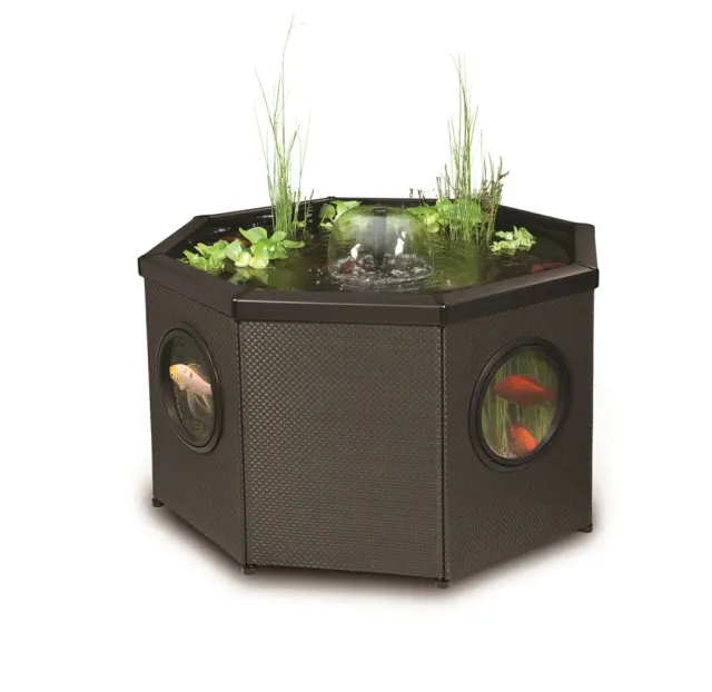 Aquagarden Pond Octagon Moka bassin surélevé 400 L vitres