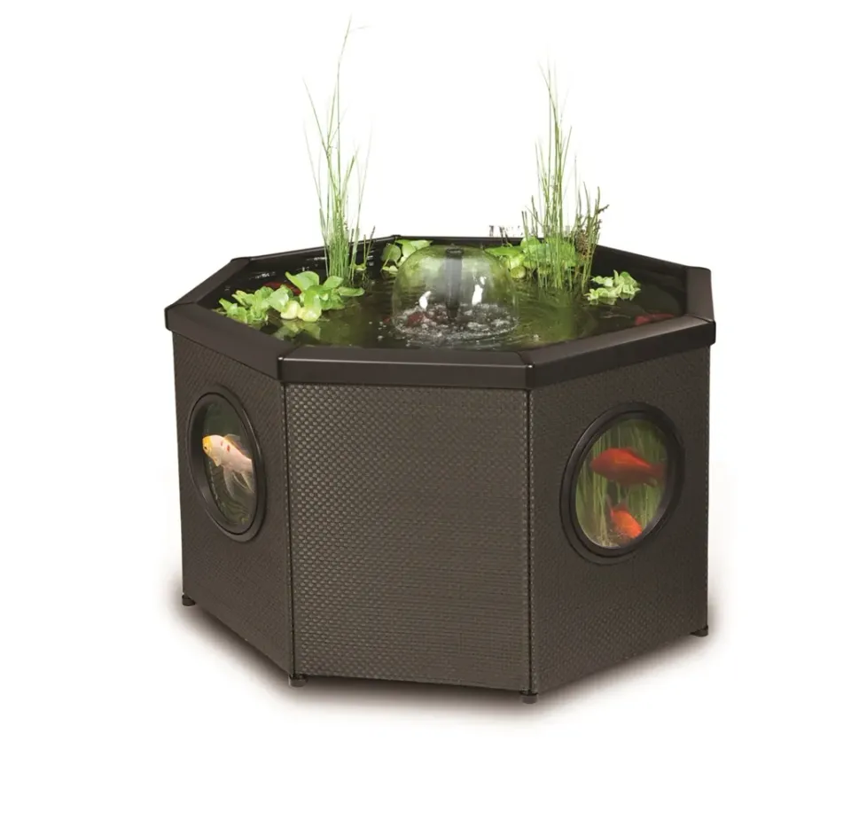 Aquagarden Pond Octagon Moka bassin surélevé 400 L vitres