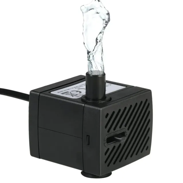 Decdeal Mini pompe à eau submersible 4 W 280 L/h avec buse