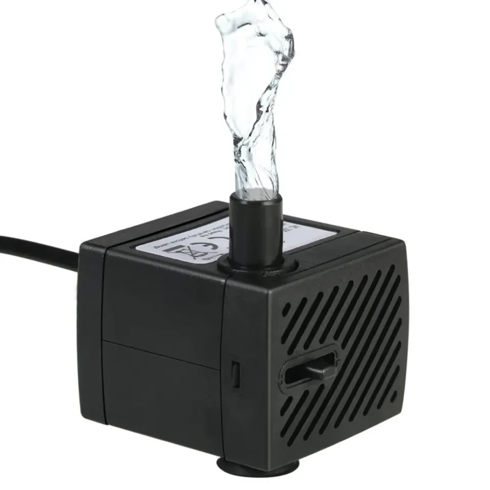 Decdeal Mini pompe à eau submersible 4 W 280 L/h avec buse