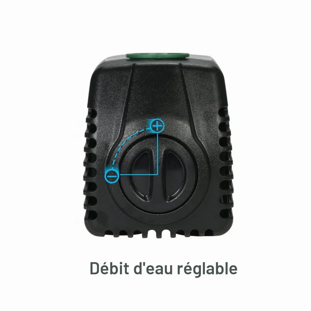 Decdeal 1500L/H pompe submersible 25W réglable