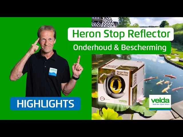 Velda Heron Stop Reflector répulsif héron boule flottante argentée