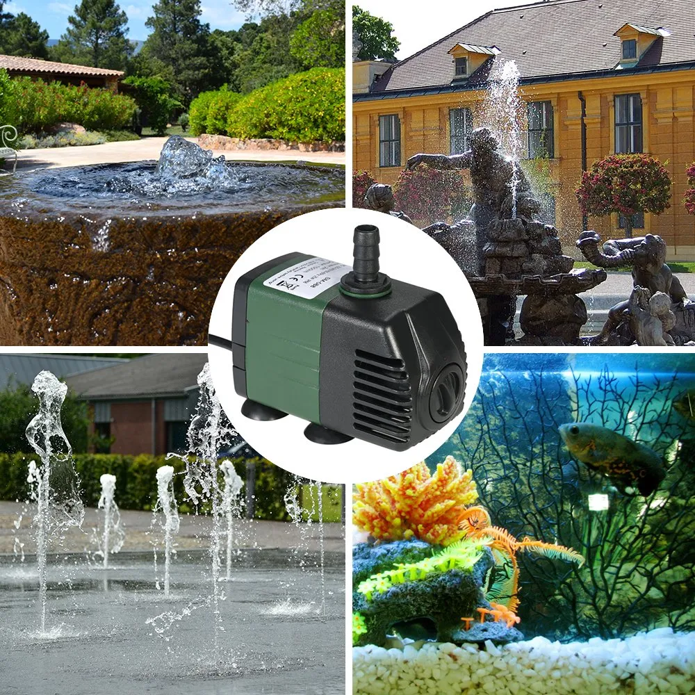 Decdeal 1500L/H pompe submersible 25W réglable