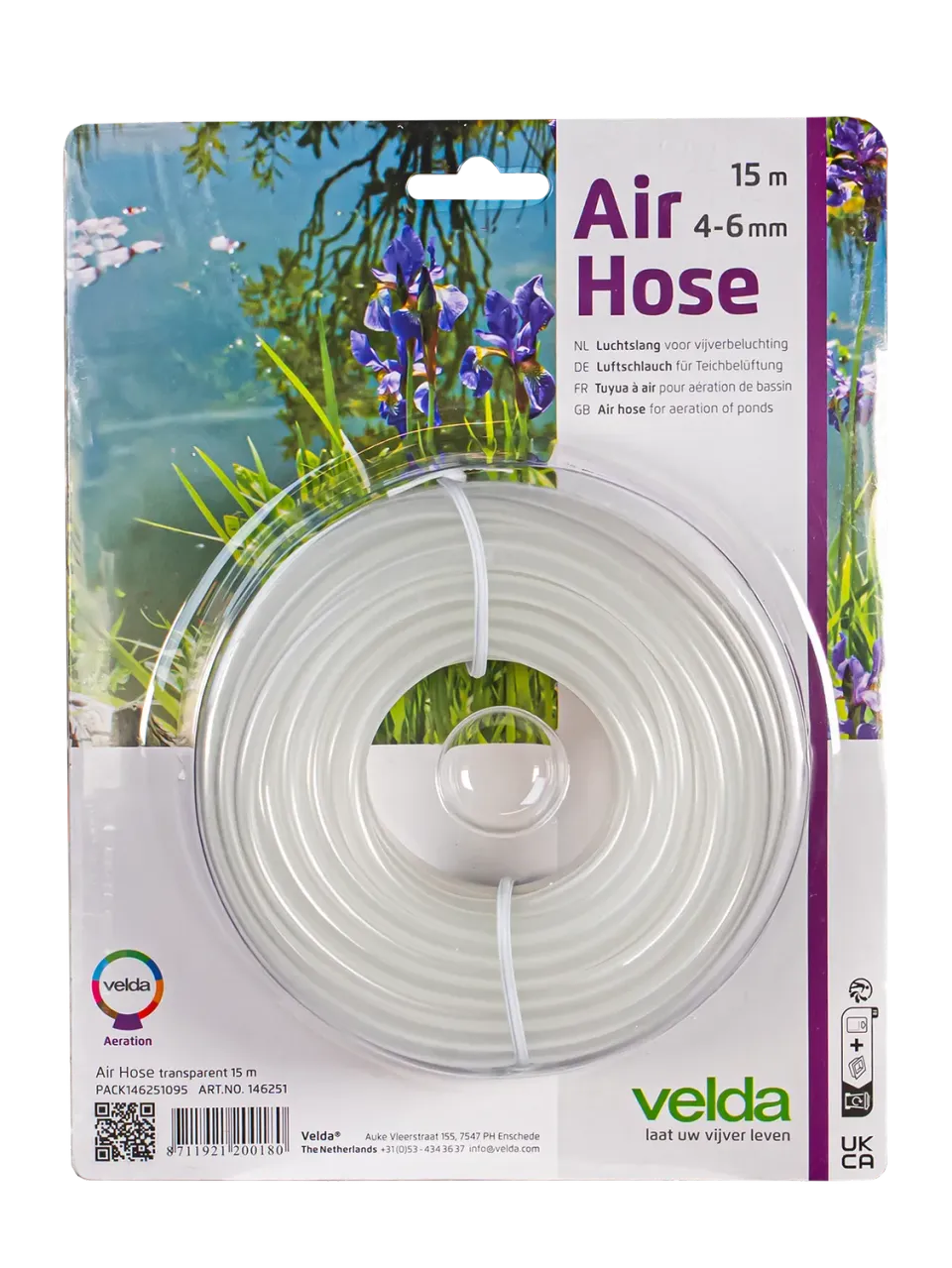 Velda Air Hose transparent tuyau à air