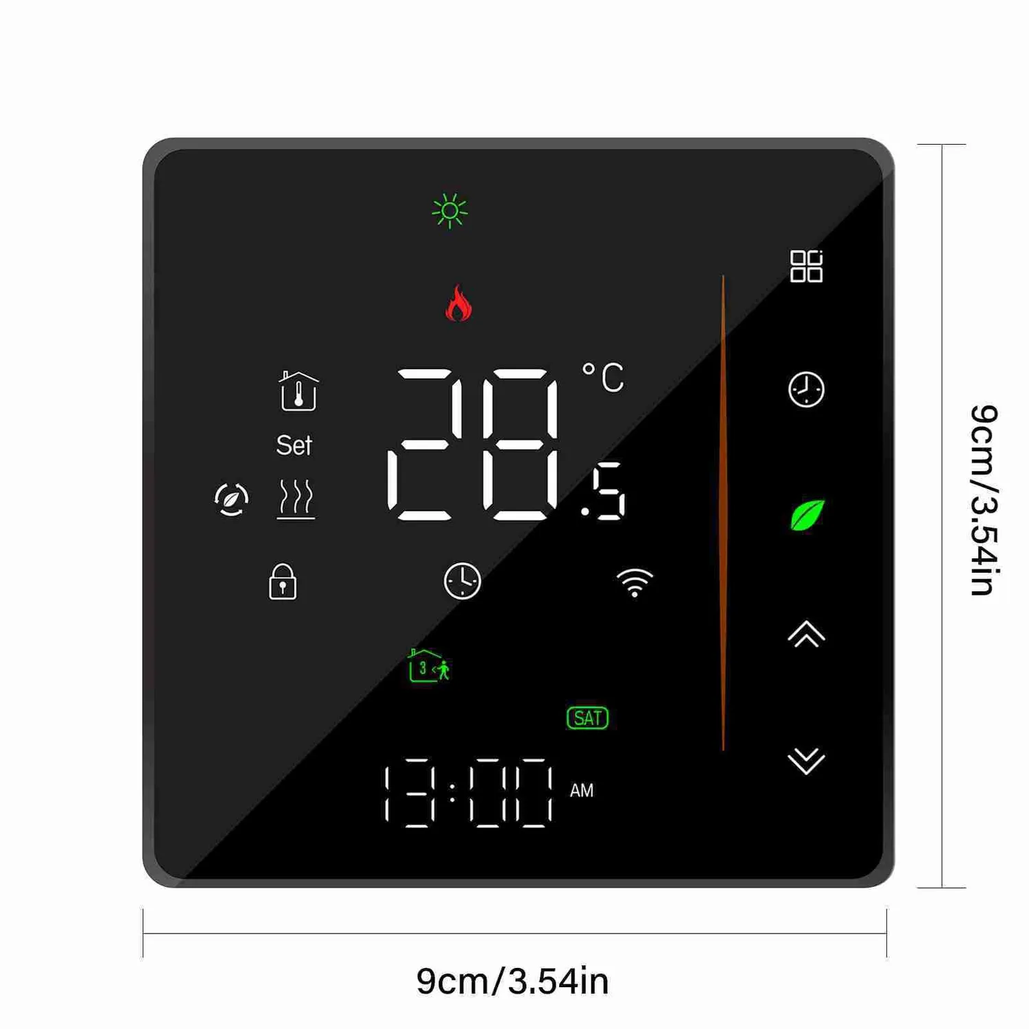 Decdeal Thermostat WiFi chauffage eau programmable tactile