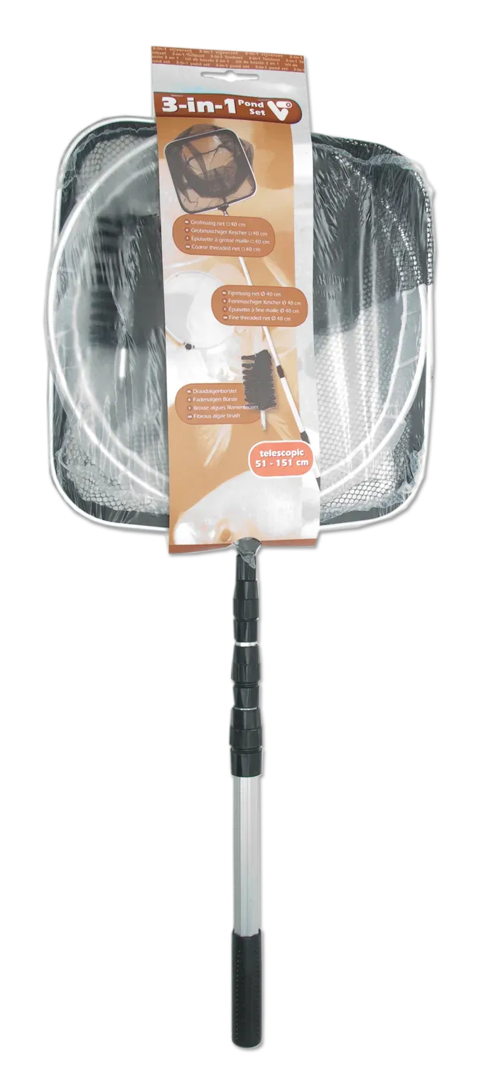 Velda 3-in-1 Pond Set kit d’entretien de bassin 3 pièces