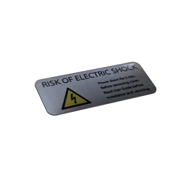 FlowFriend Junior HFP 70 autocollant avertissement choc électrique