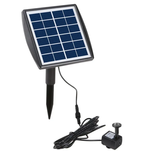 Decdeal Fontaine solaire 6 V 2 W 200 L/h avec 4 buses
