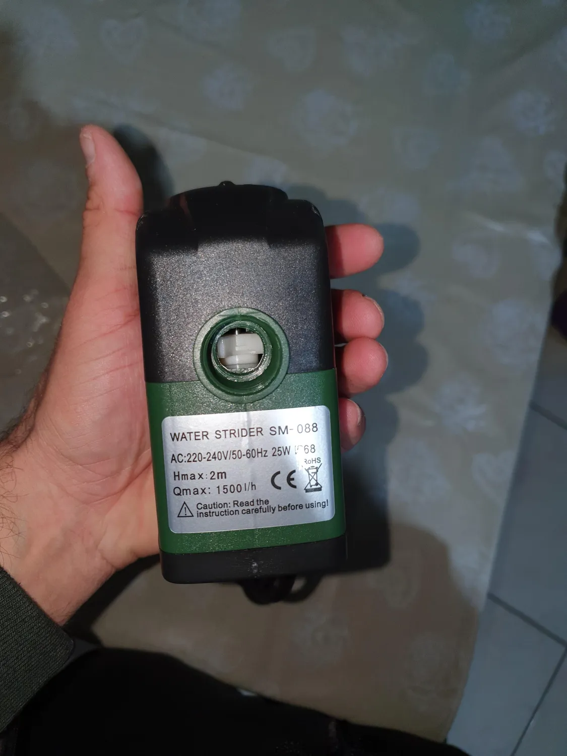 Decdeal 1500L/H pompe submersible 25W réglable