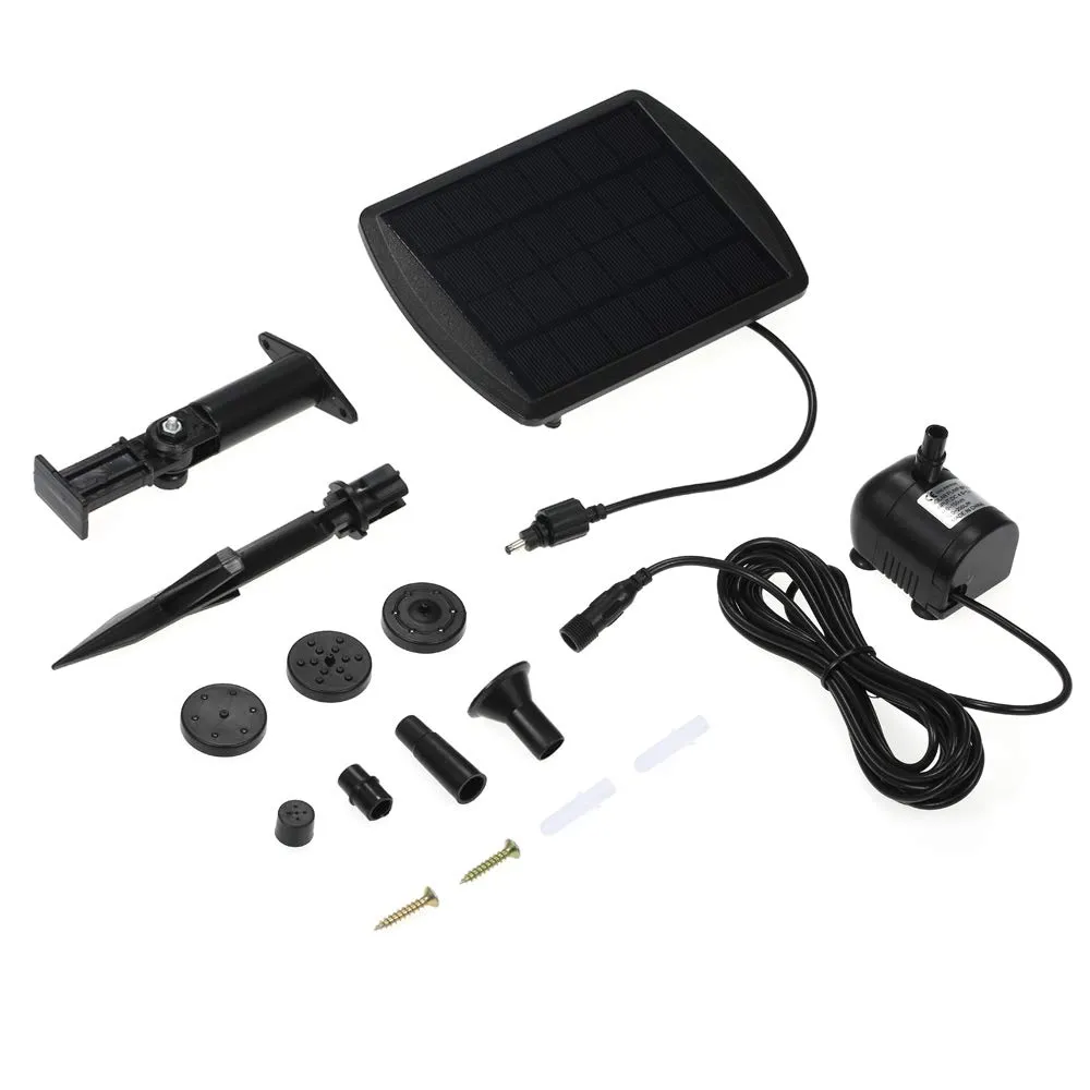 Decdeal Pompe à eau solaire sans balais faible luminosité 200 L/h