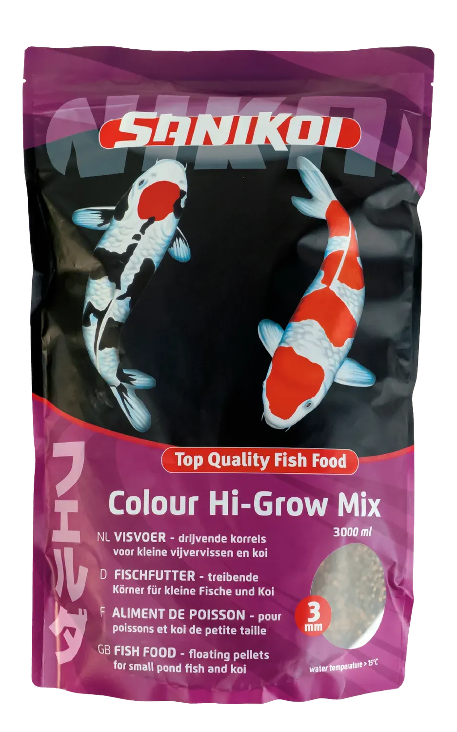 Velda SaniKoi Colour Hi-Grow Mix 3 mm nourriture koïs