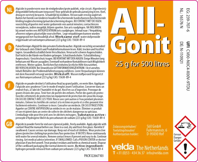 Velda All-Gonit poudre anti-algues filamenteuses