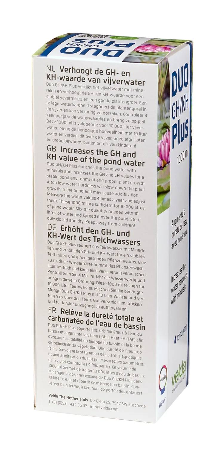 Velda Duo GH/KH Plus traitement eau bassin dureté