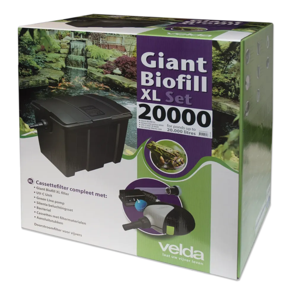 Velda Giant Biofill XL Set kit filtration bassin UV-C