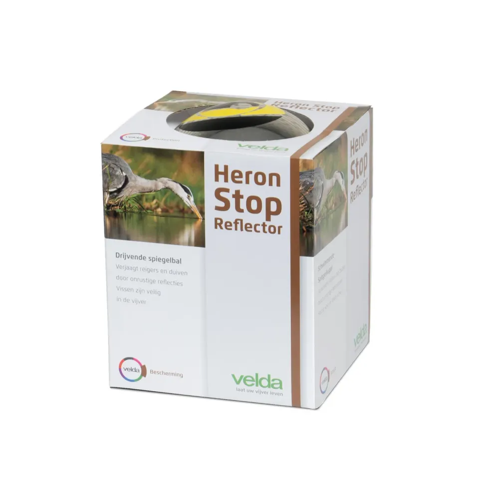 Velda Heron Stop Reflector répulsif héron boule flottante argentée