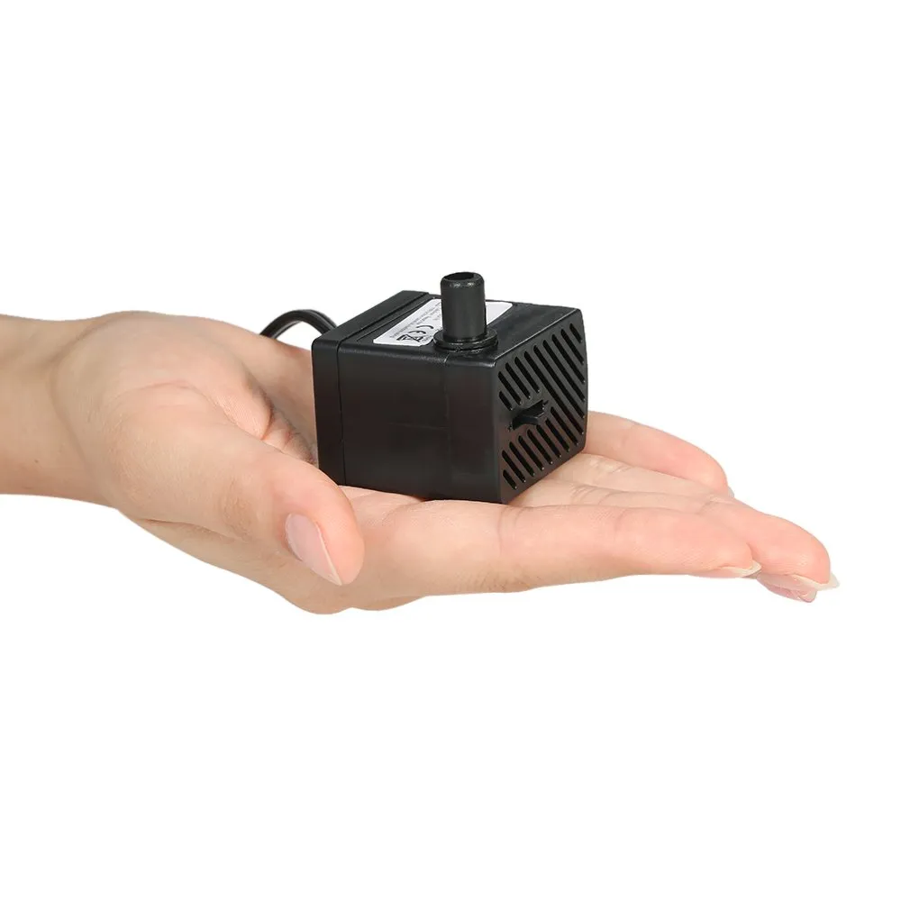 Decdeal Mini pompe à eau submersible 4 W 280 L/h avec buse