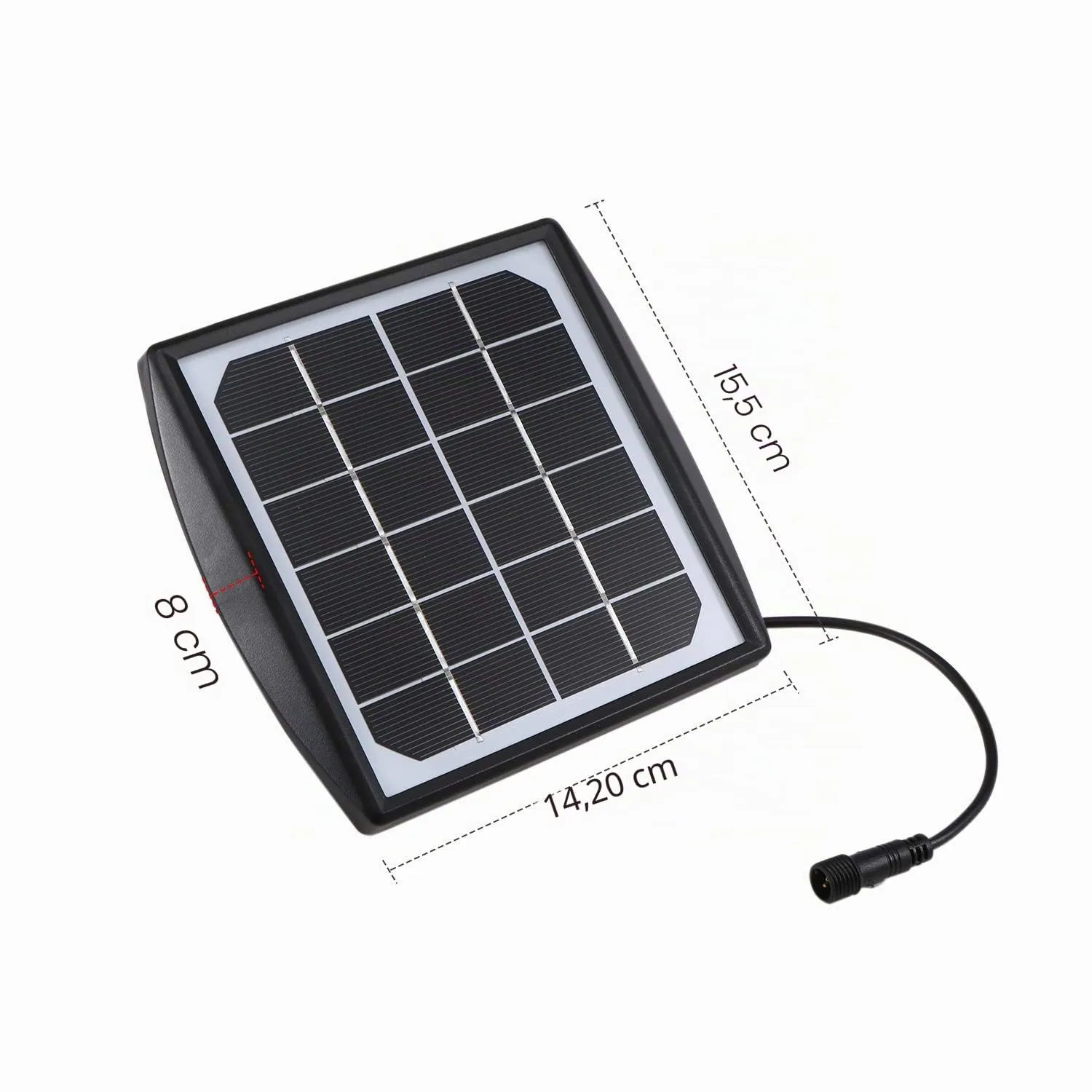 Decdeal Fontaine solaire 6 V 2 W 200 L/h avec 4 buses