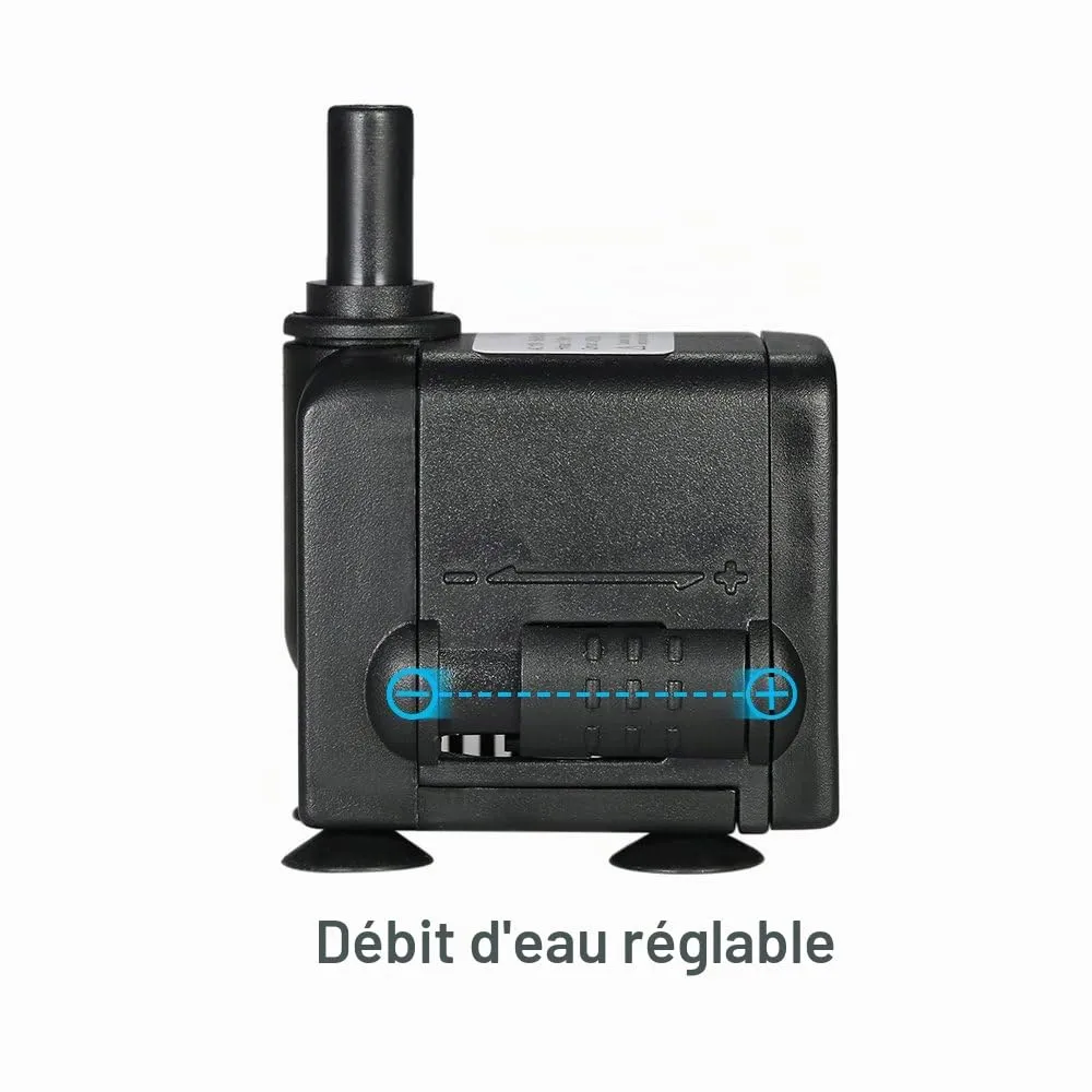 Decdeal 450L/H pompe submersible 6W réglable