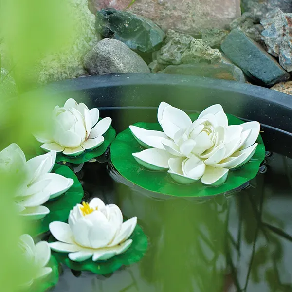 Velda Lotus Foam White nénuphar flottant blanc
