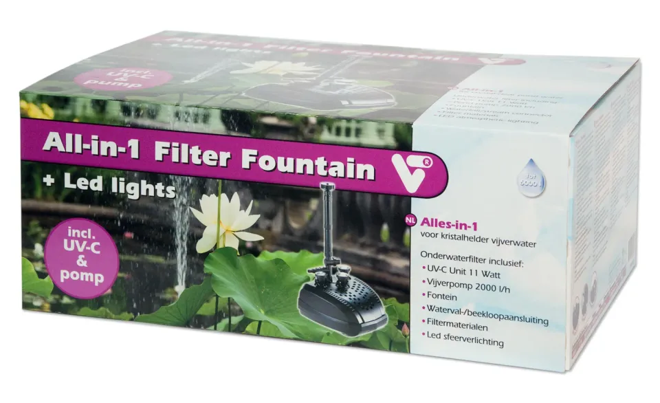 Velda All-in-1 Filter Fountain fontaine filtrante 2000 l/h UV-C