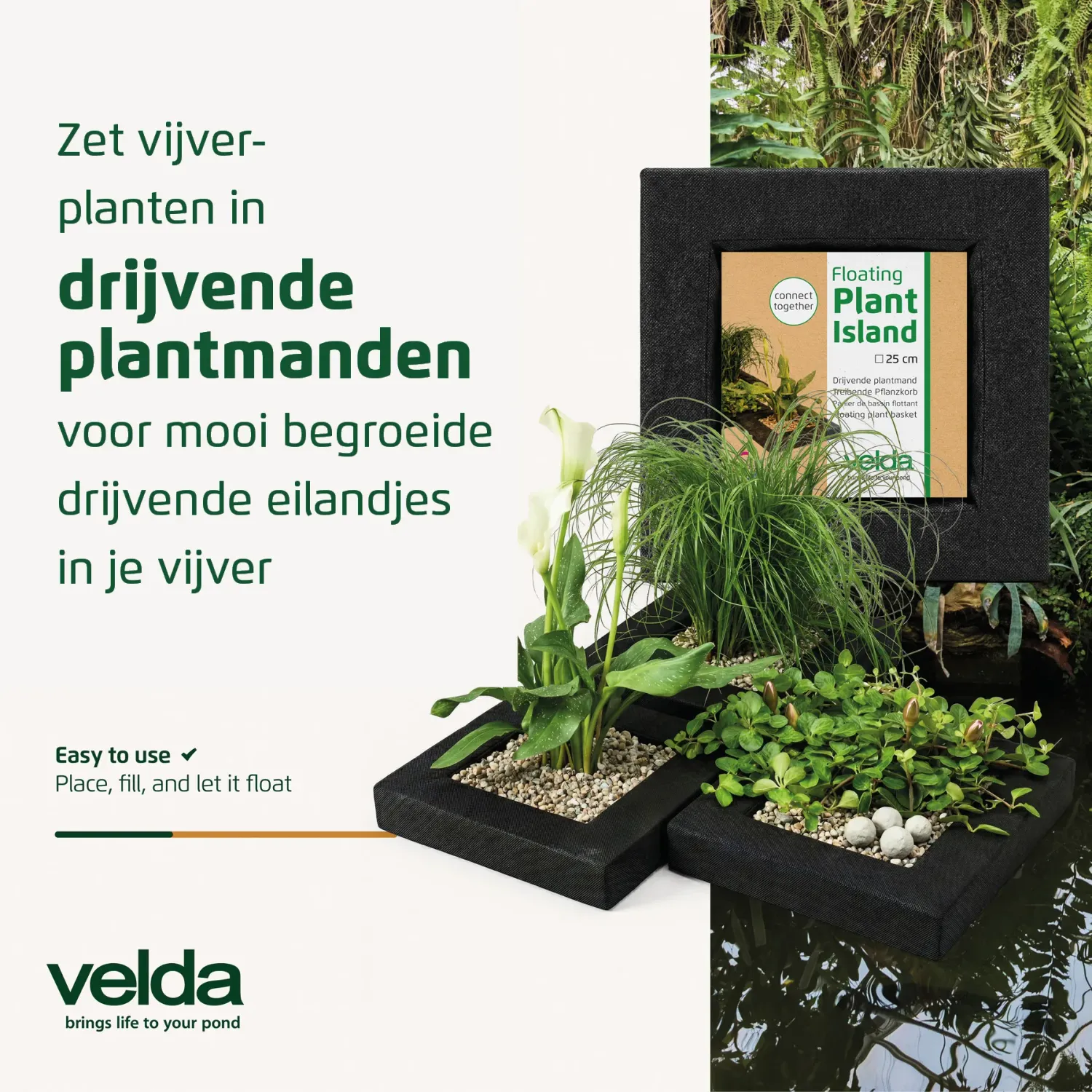 Velda Floating Plant Island île flottante plantes