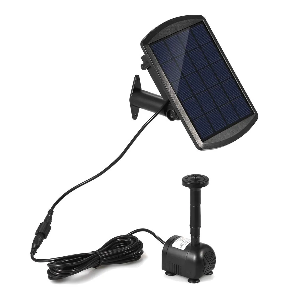 Decdeal Pompe à eau solaire sans balais faible luminosité 200 L/h