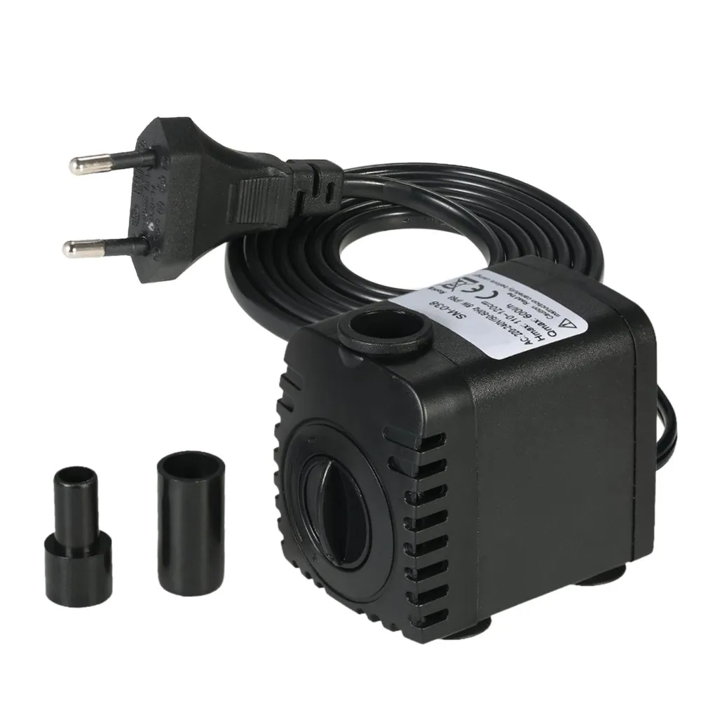 Decdeal Pompe eau submersible 600 L/h 8W réglable